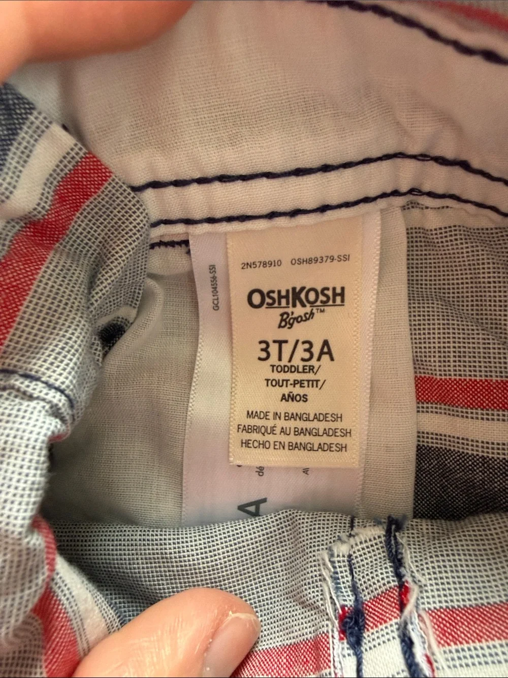 Osh Kosh 3T Overall Shorts